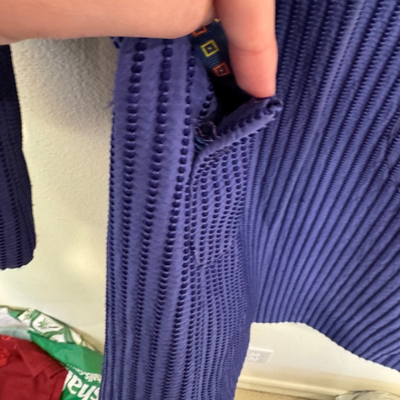 Etro Royal Purple Textured Trench Coat - Picture 4 of 11